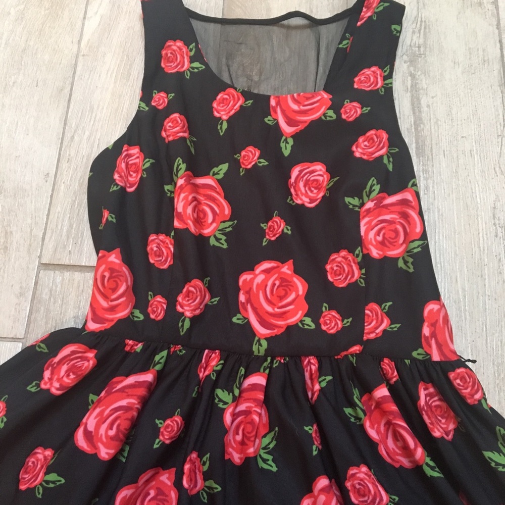 Rose Patterned Dress - Picture 2 of 5